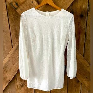 NWOT-WHITE SEQUIN DRESS